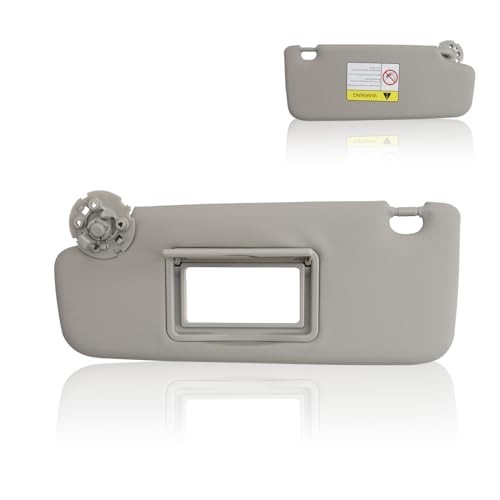 Left Driver Side Sun Visor Compatible with Chevy Vehicle 2011-2016 Grey Left