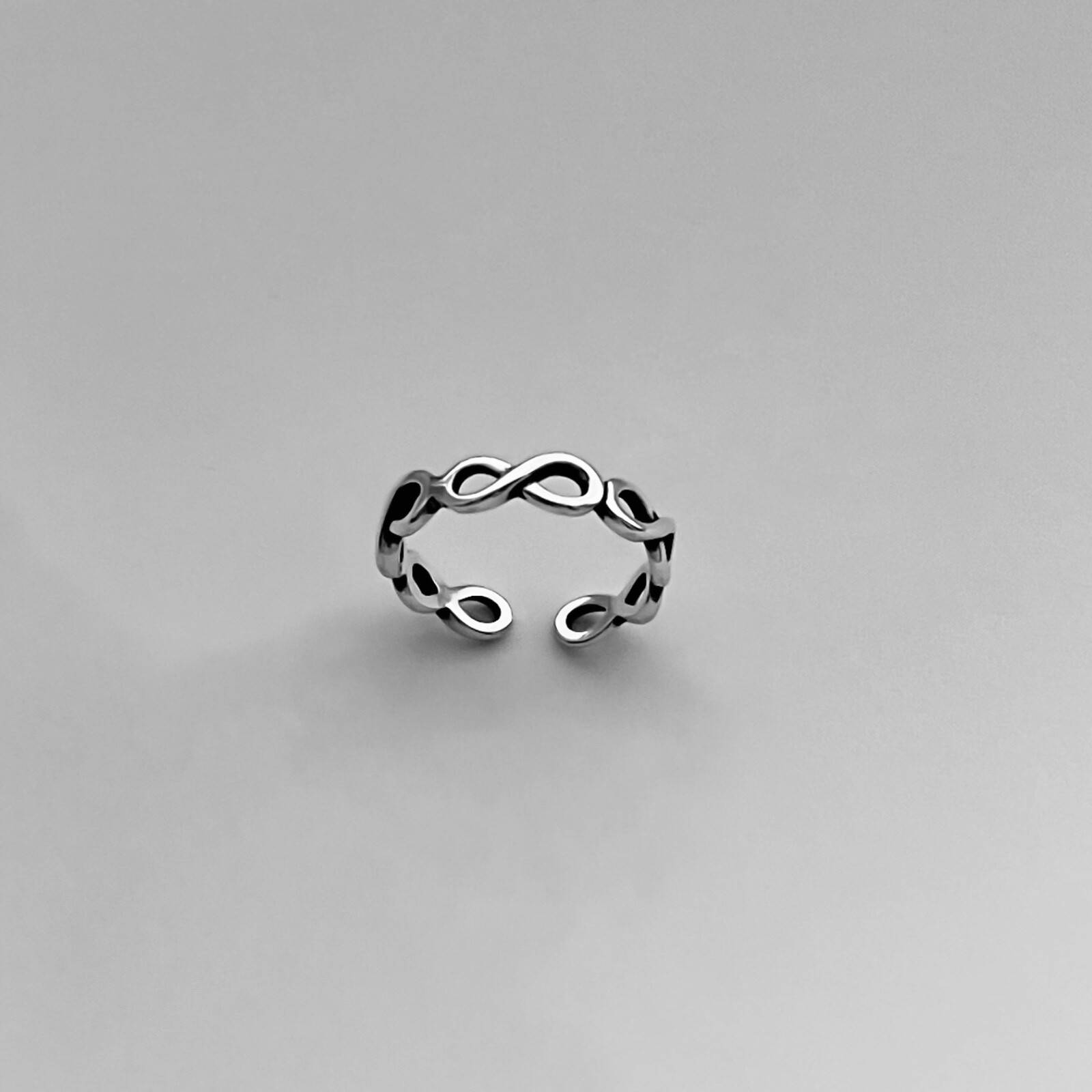 Sterling Silver Eternity Infinity Toe Ring, Silver Ring, Love Ring