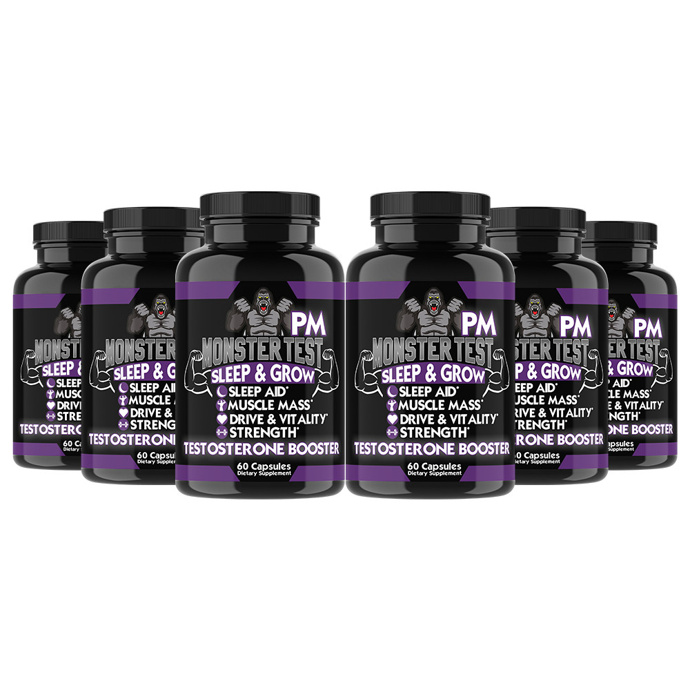 Test Booster Monster Test PM ayuda a dormir mejor naturalmente 6 Pk