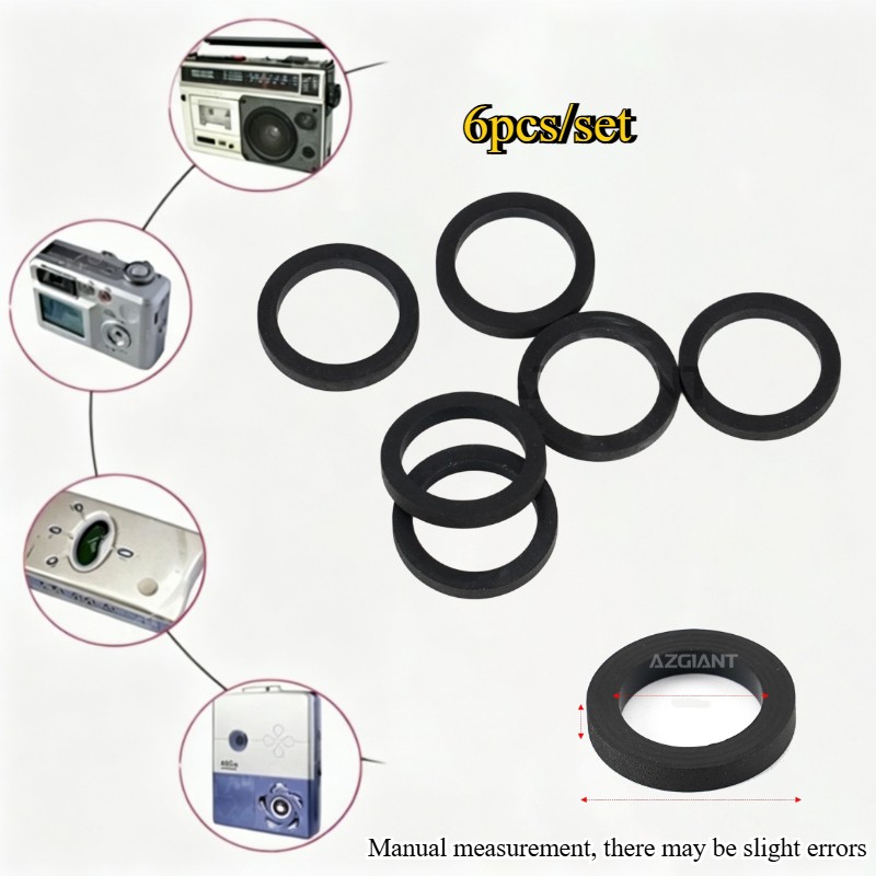 6PCS Idle Wheel Belt Loop Ring for Cassette Deck Recorder Tape Audio Player New