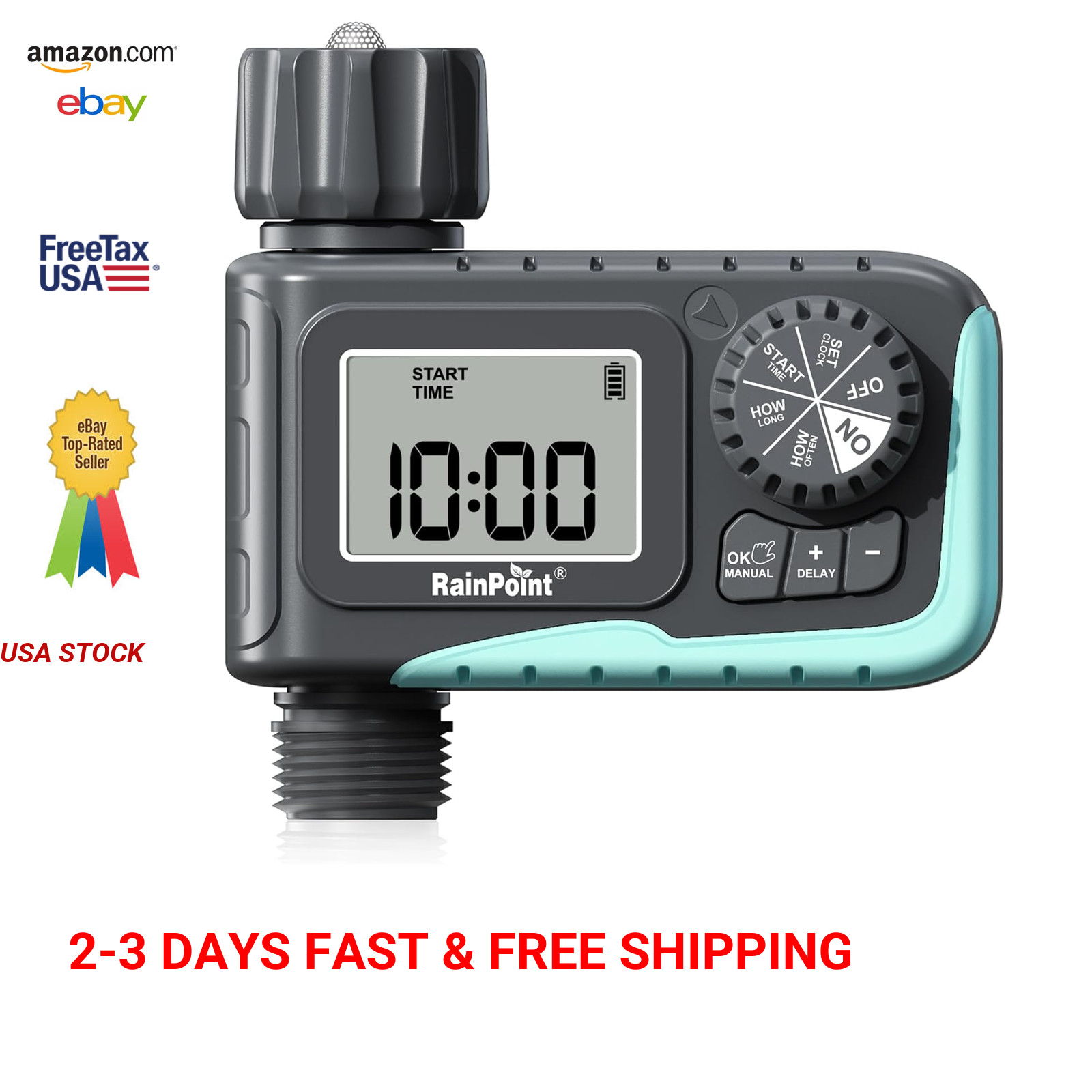 Programmable Water Timer for Garden Hose Garden Yard Lawn Irrigation Digital