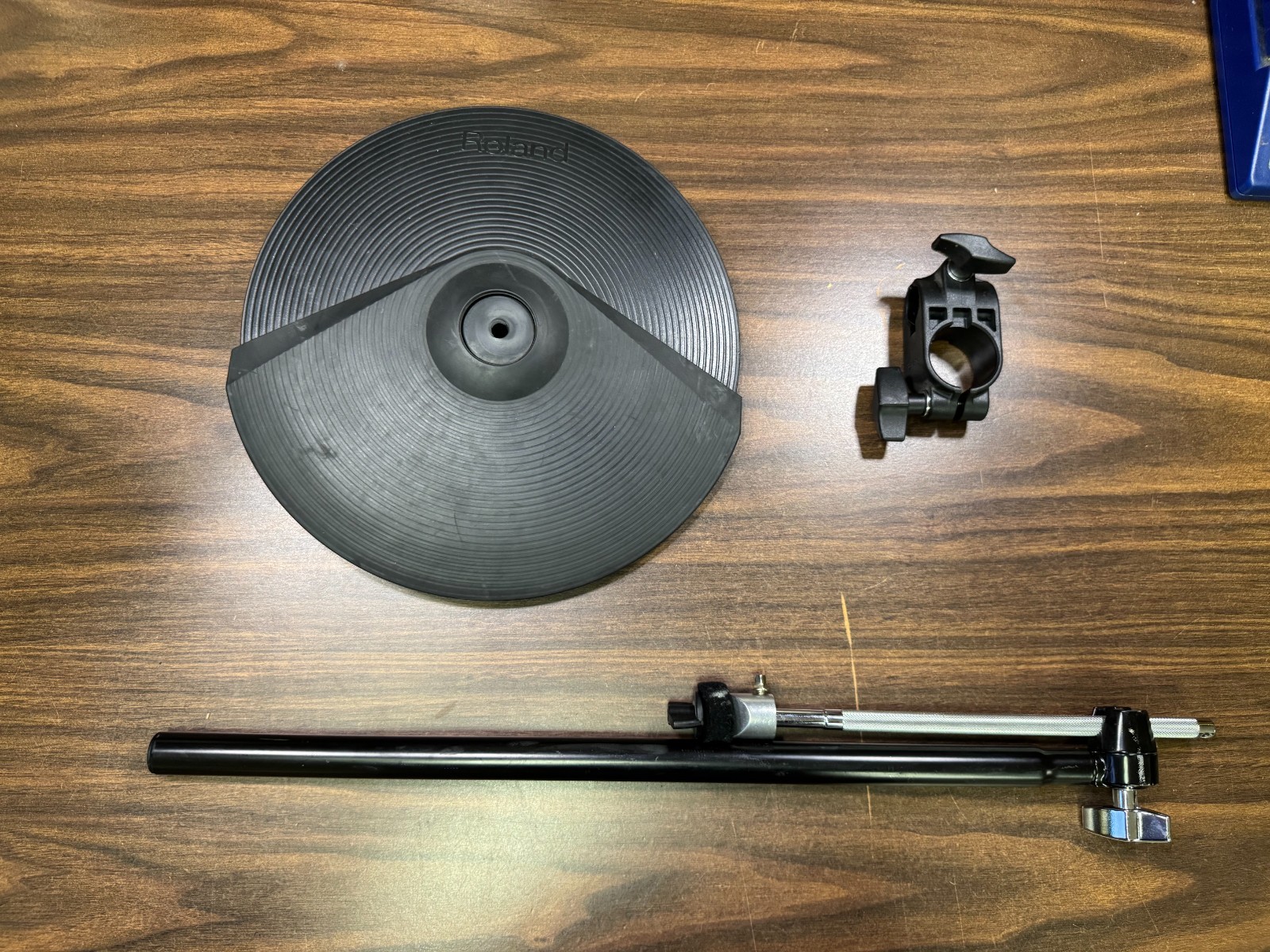 Roland CY-8 Dual Trigger V-Drum Cymbal Pad w/Boom Cymbal Arm & Clamp - F0G0890