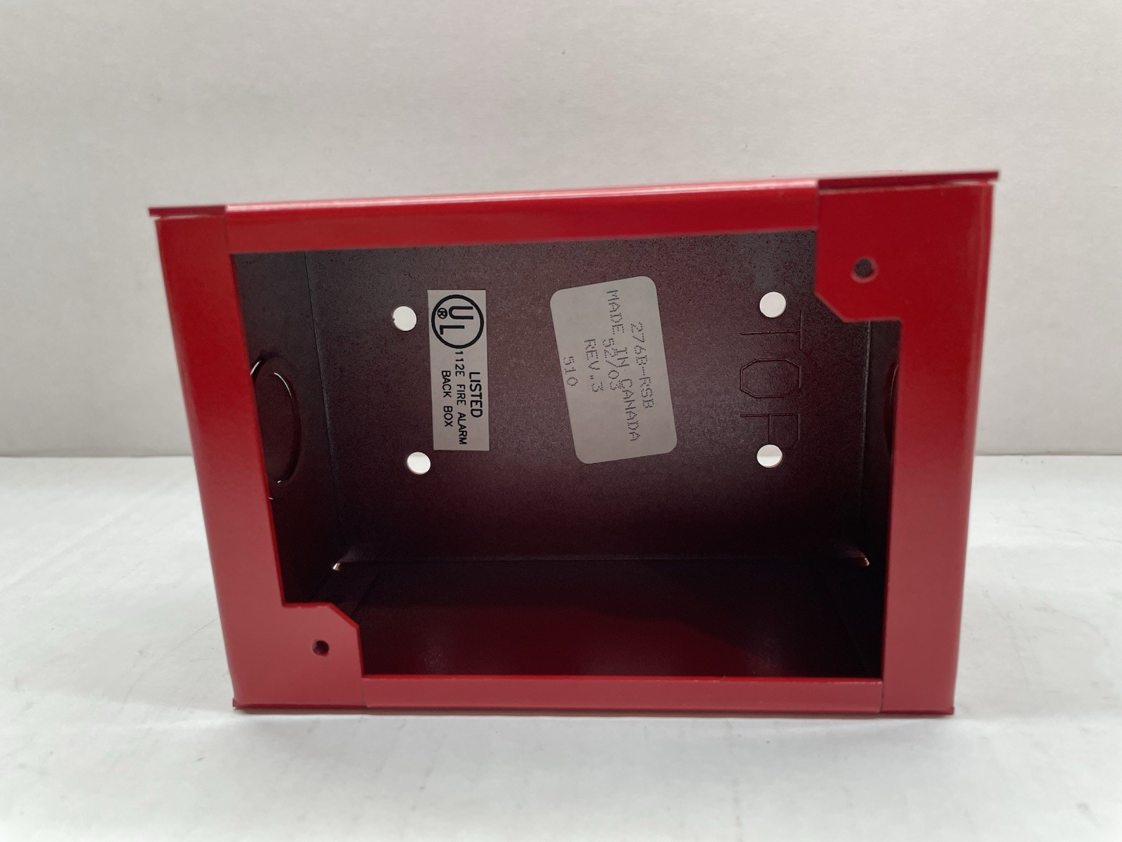 EDWARDS 276B-RSB - Surface Mount Back Box-red