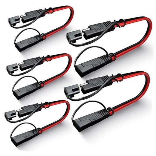 5PCS 12 Gauge 2 Pin Quick Disconnect Polarized Wire Harness 12 Gauge - 5 Pieces