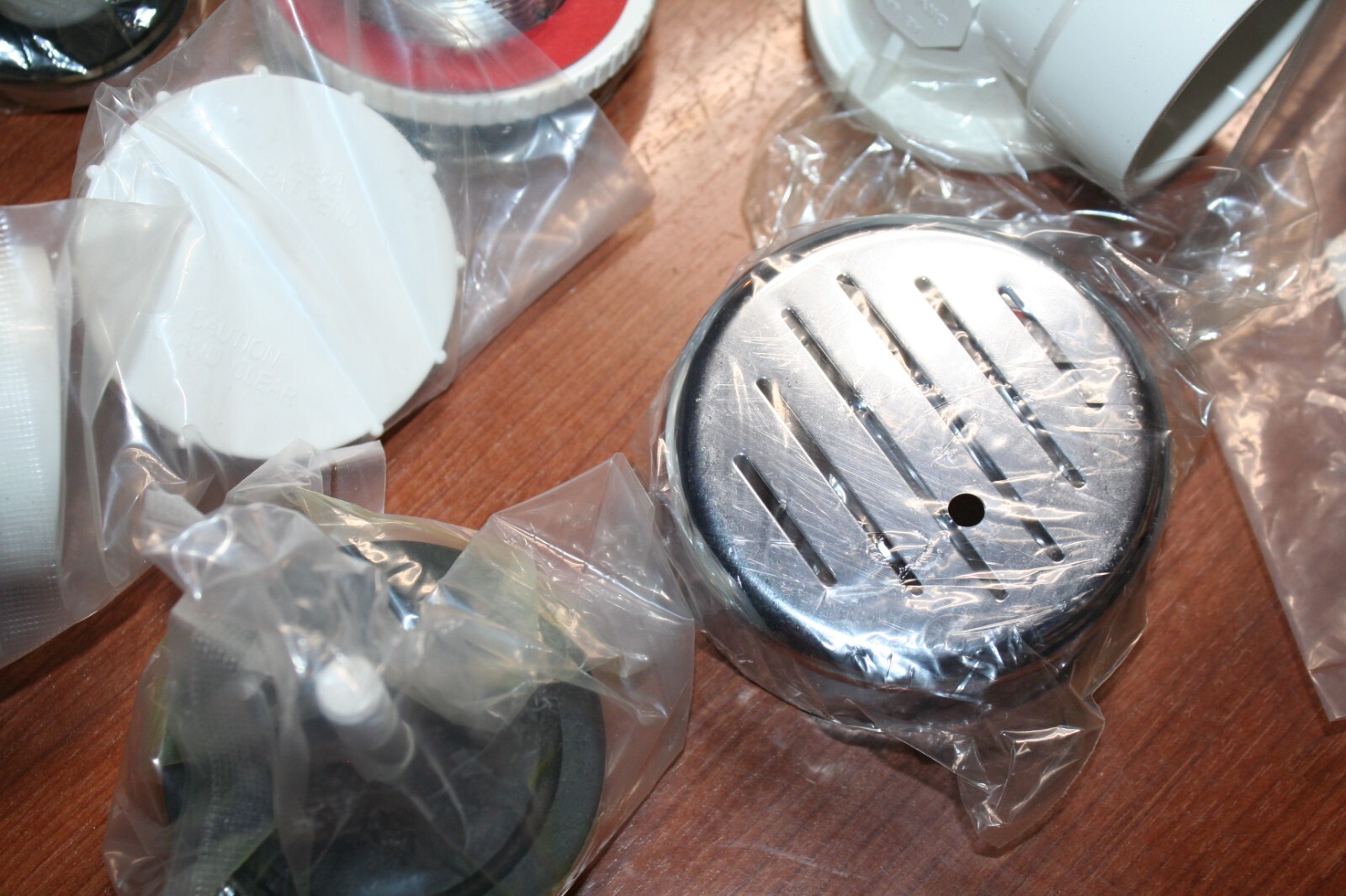 62013 ABA2235CSHF Bath and Waste Touch Toe Overflow w/ Test Cap Chrome