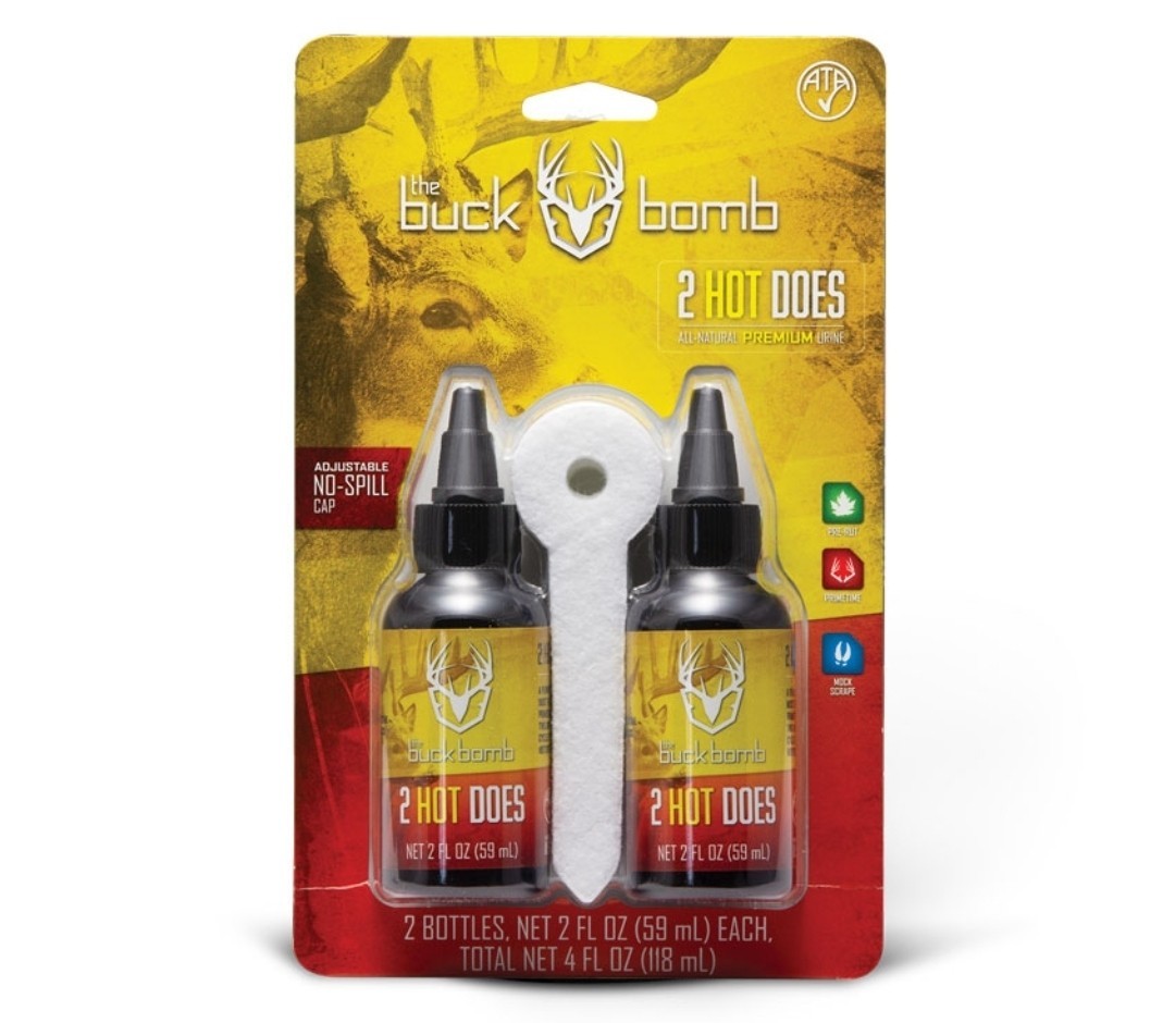 The Buck Bomb 2 Hot Does w/ Wicks 4oz - Premium Urine - FREE SHIPPING!