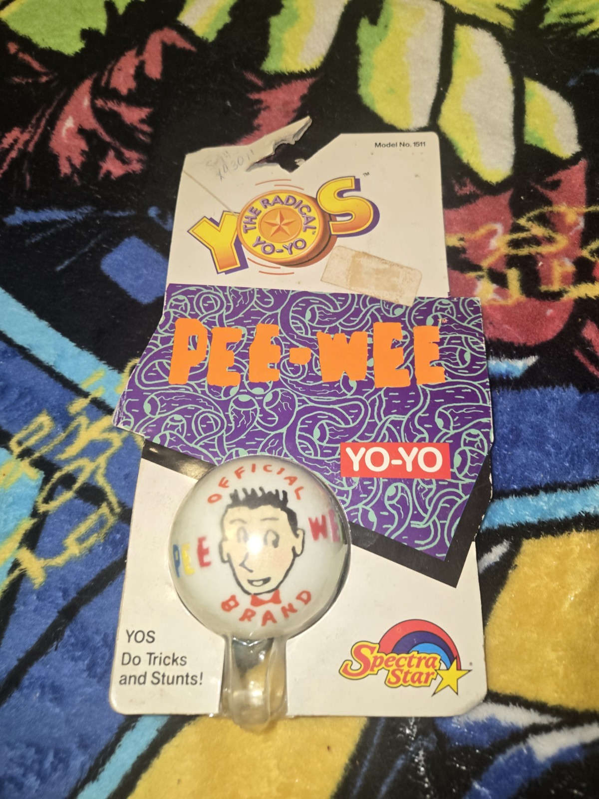 1988 Vintage Pee Wee Herman Official Radical Yo Yo Yo-Yo Spectra Star NEW SEALED