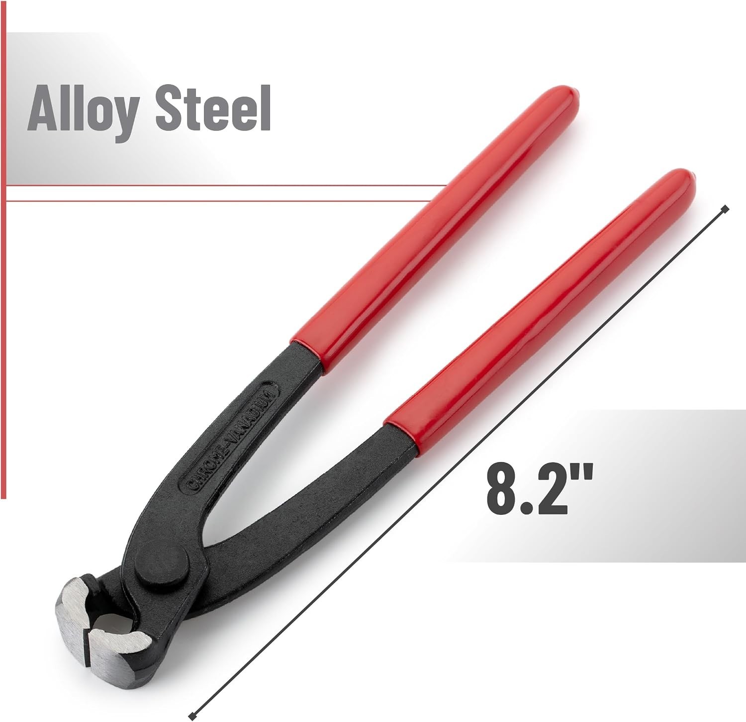 Bates 8-Inch Nail Puller - Red End Cutting Pliers for Effortless Extraction