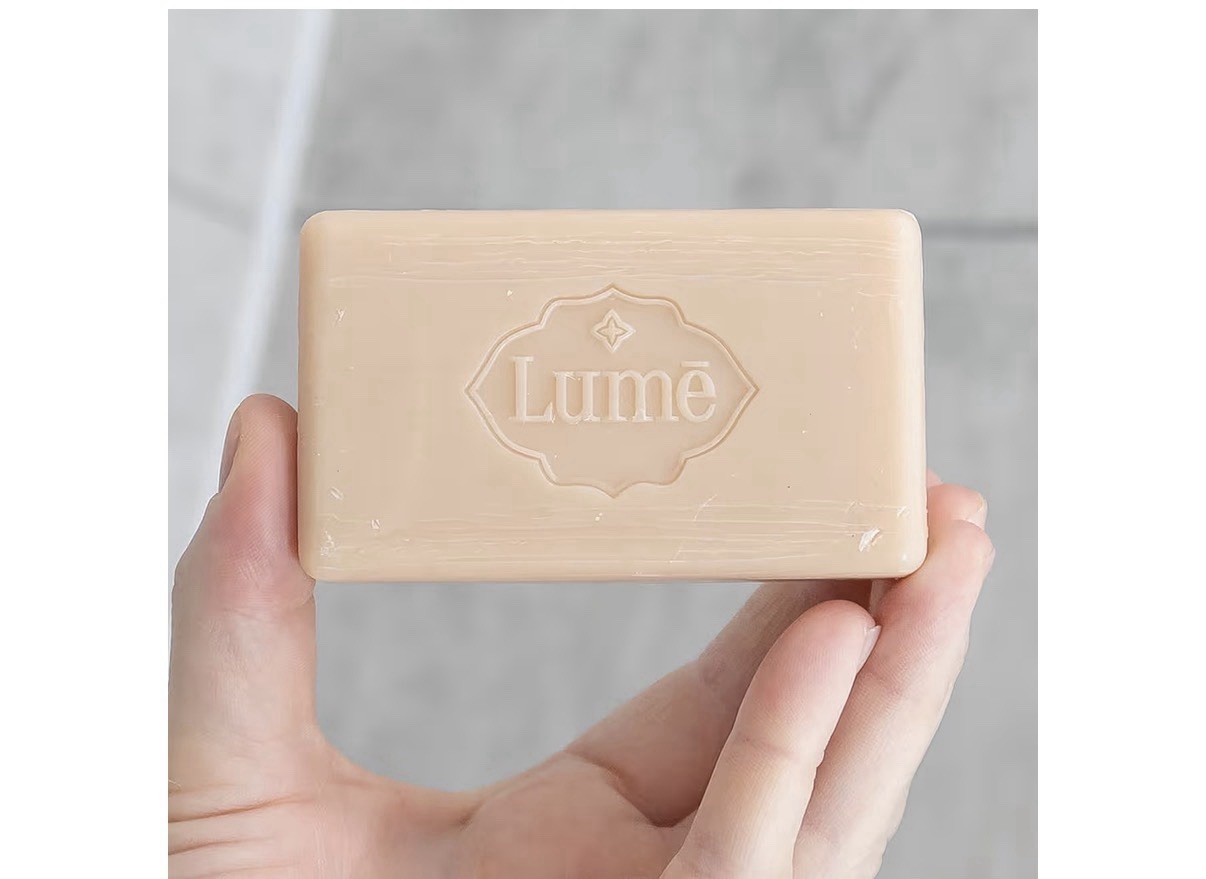 2 - Lume Triple Milled Soap Bar Rich Moisture & Gentle Cleansing - Peony Rose