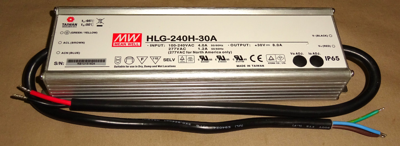 Mean Well HLG-240H-30A LED Power Supply HLG240H30A NEW