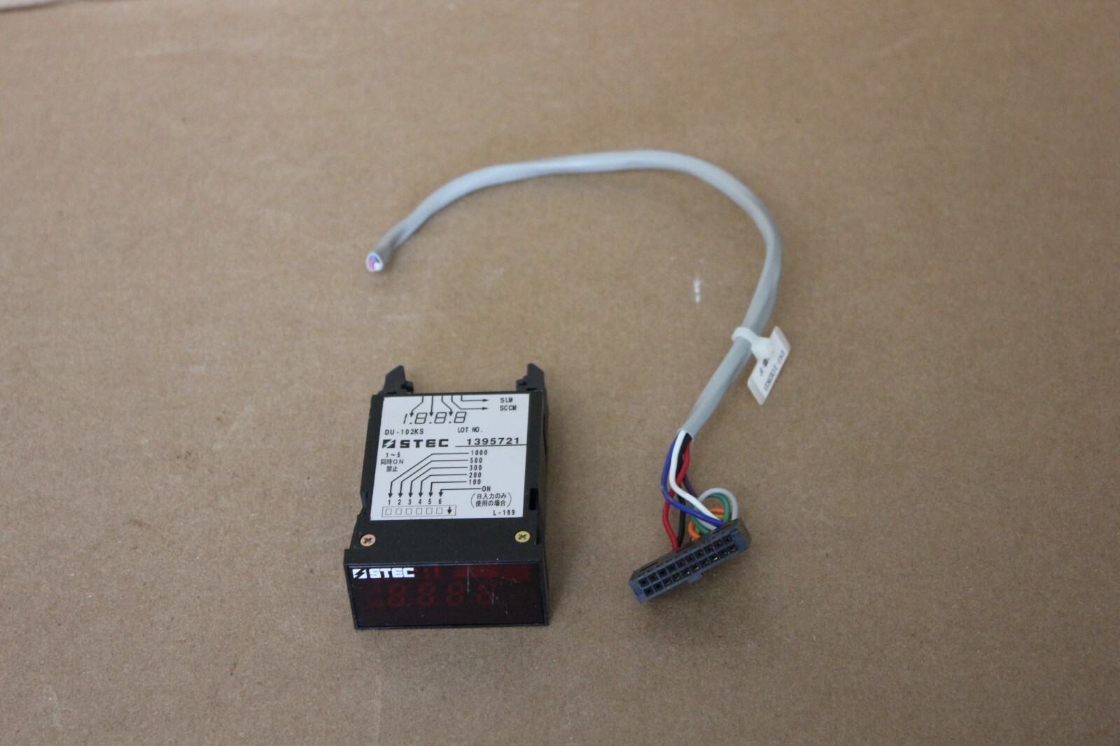 STEC Digital Mass Flow Controller Readout Panel Meter DU-102KS