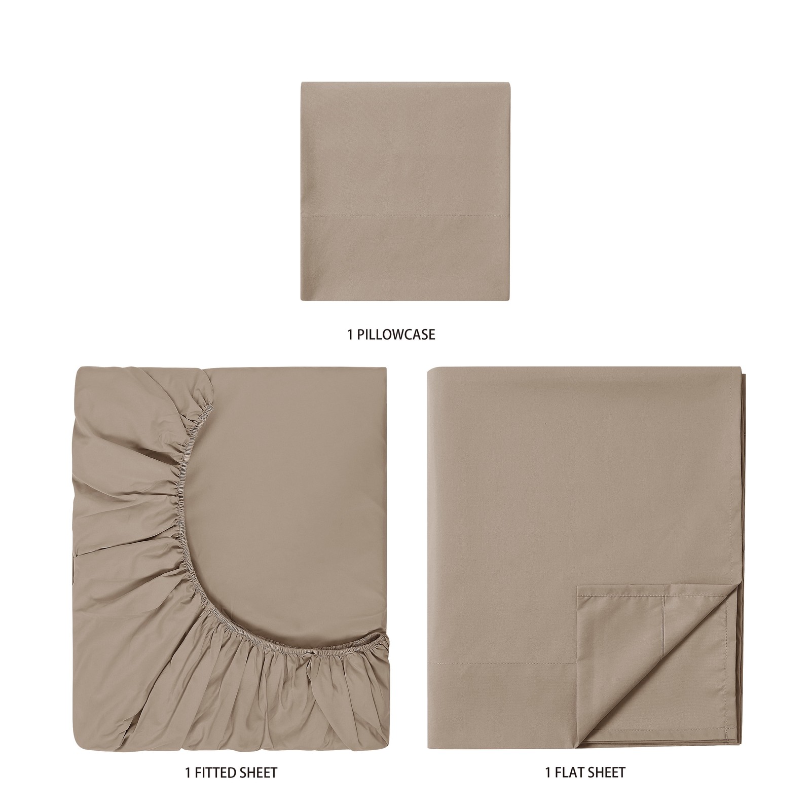 Comfort Chill Microfiber Bed Sheet Set Twin, 3 Piece