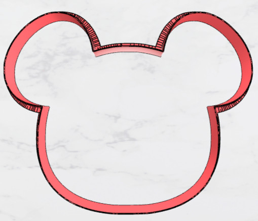 Koala Head 3D Printed Cookie Cutter