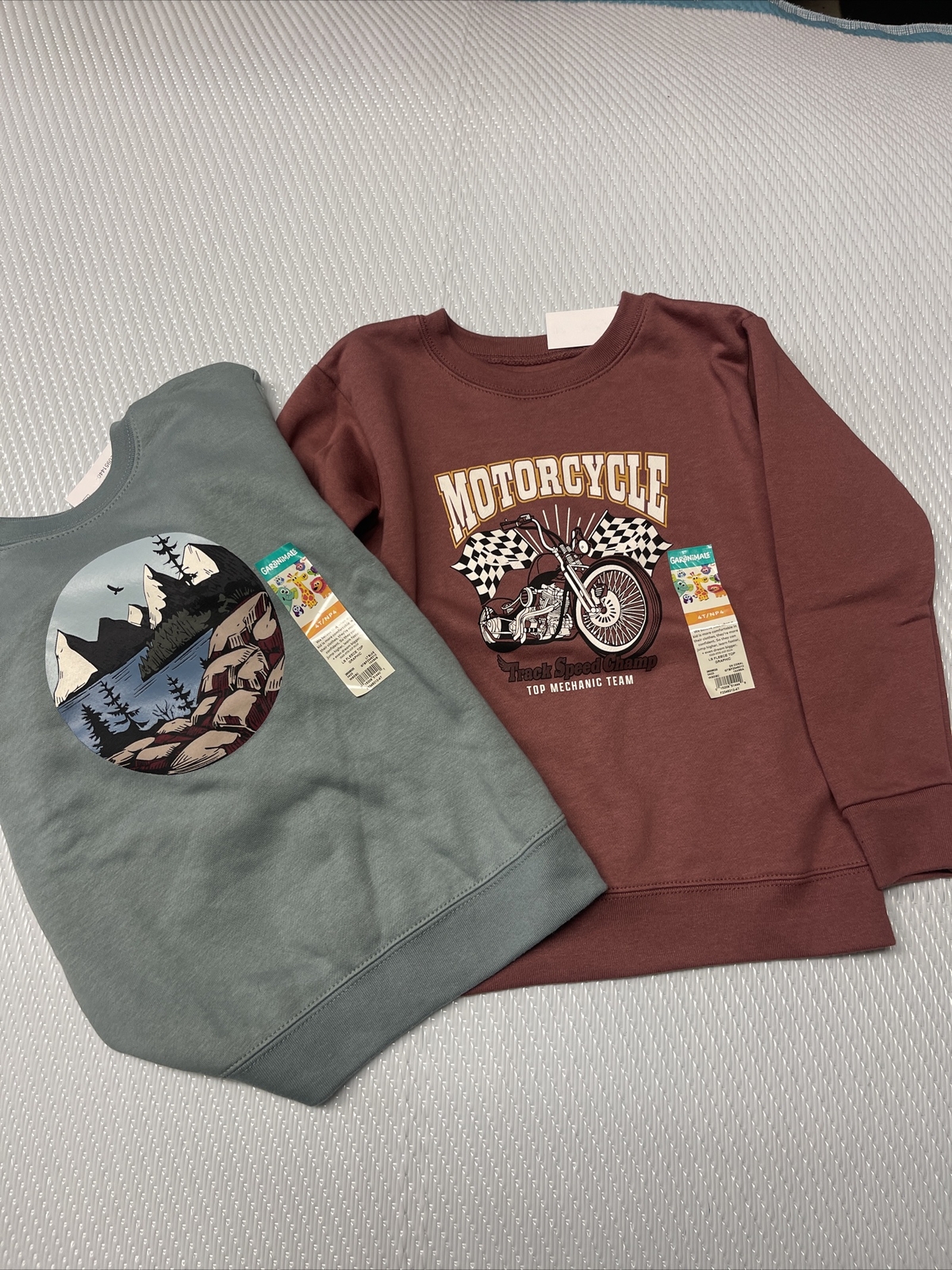 GARANIMALS Long Sleeve Fleece Top Sz 4T Lot Of 2 NWT