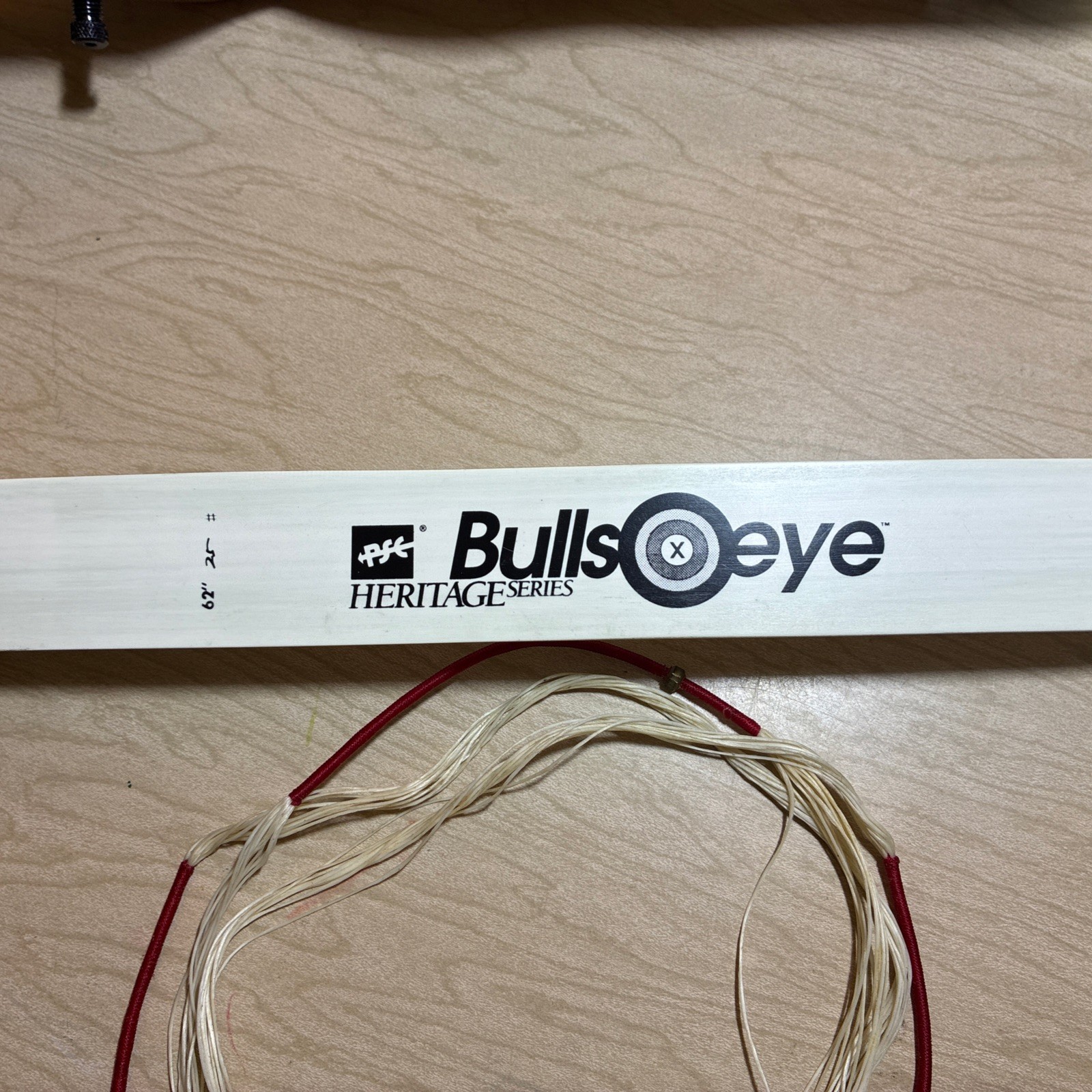 Vintage PSE HERITAGE Bullseye TAKEDOWN RECURVE BOW 62" #25 Wooden, Lefty!!