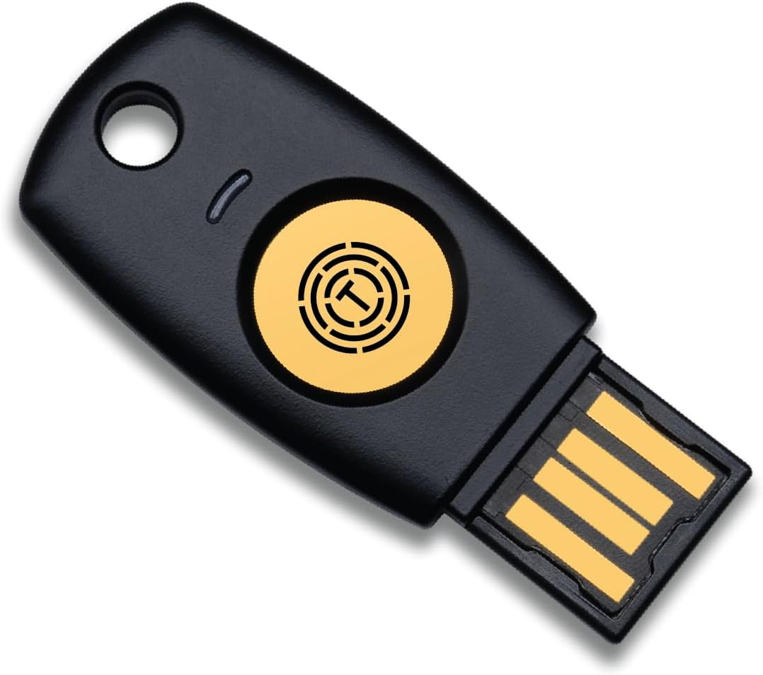 FIDO2 U2F Security Key Passkey Two-Factor Authentication USB Key Pin+Touch USB