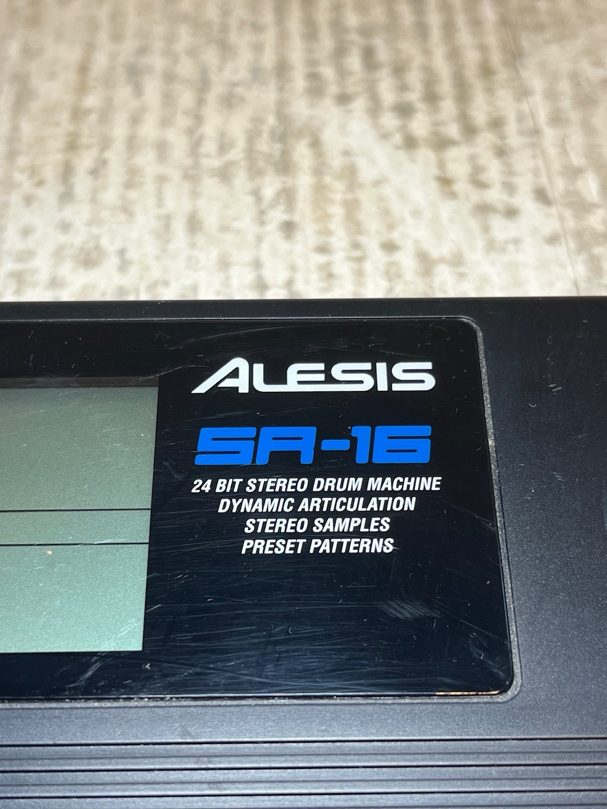 Alesis SR-16 Digital Drum Machine 24 Bit Fully tested - works! no AC adapter