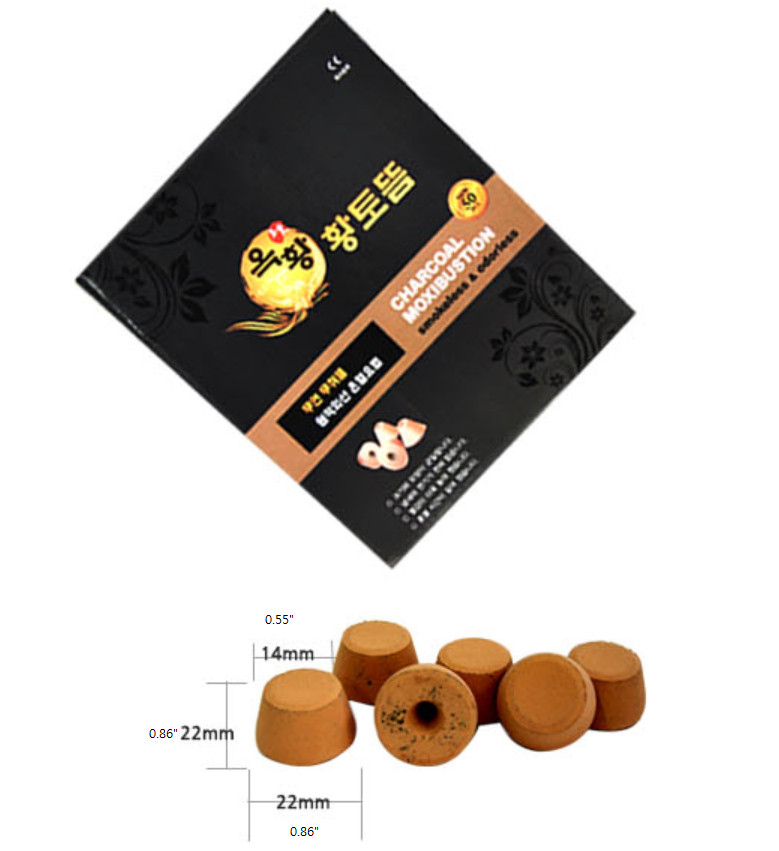 50PCS Korea Smokeless Odorless Mugwort cone healing therapy