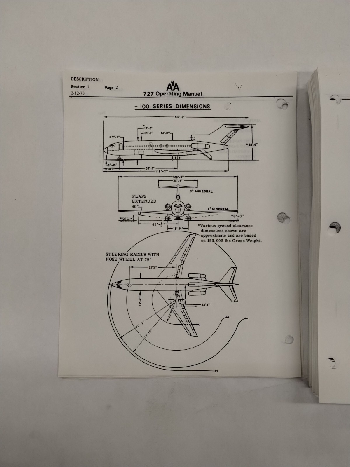 American Airlines 727 Operating Manual 1977-Copy