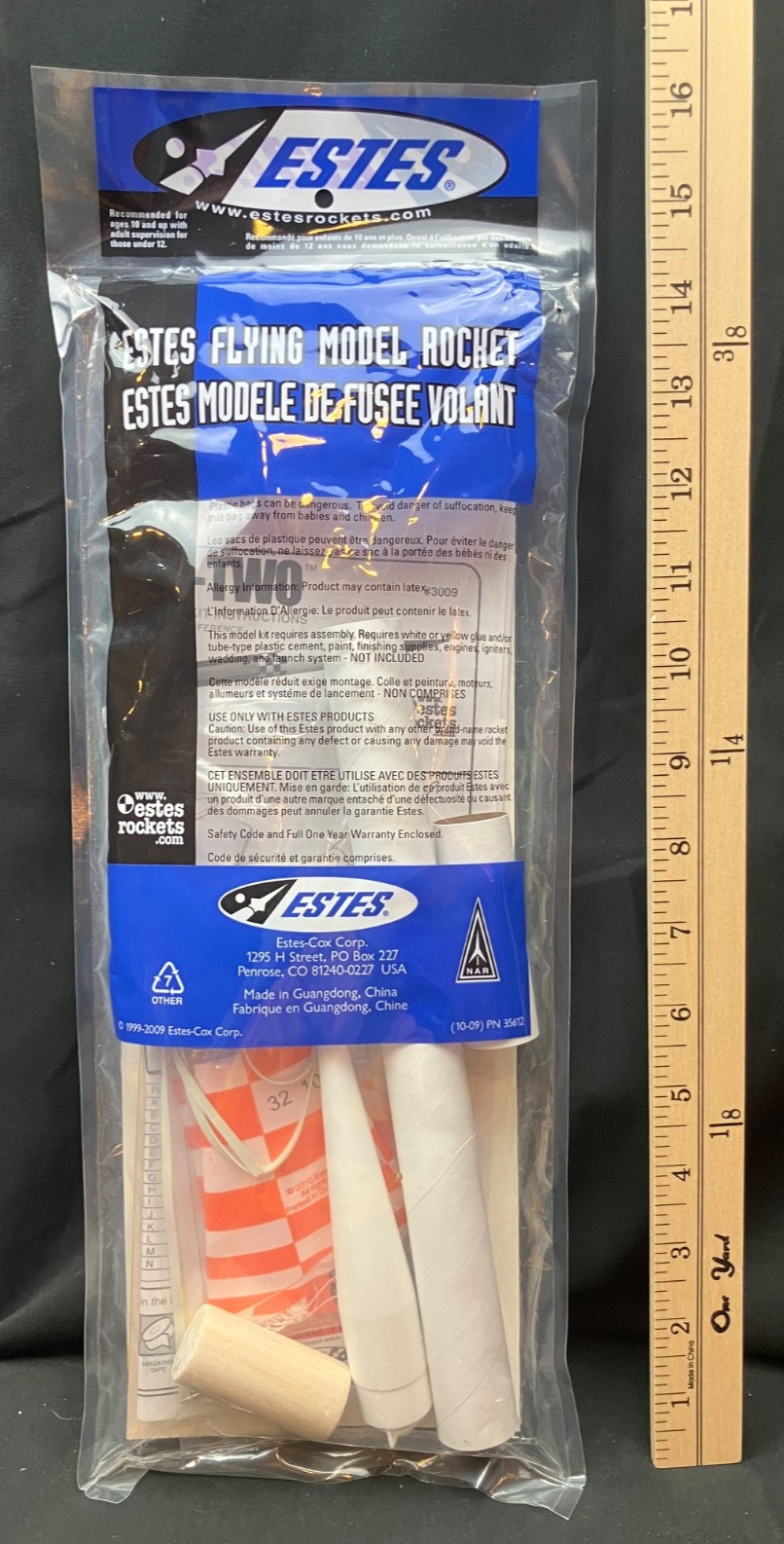 Estes Chuter-Two Flying Model Rocket Kit #3009 - Sealed