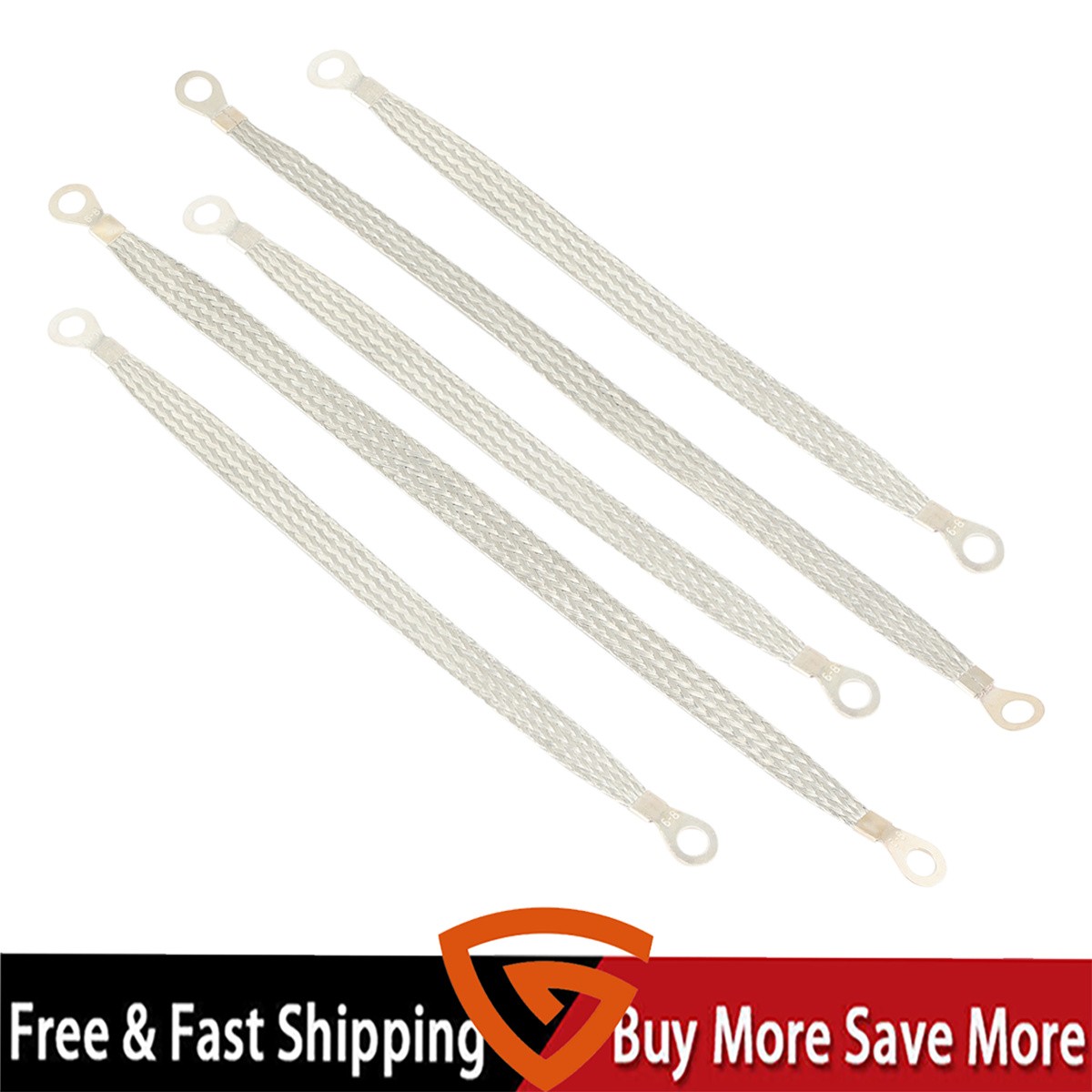 Professional Vehicle Grounding Strap Cable For Truck Car Set 3-10" & 2-13"
