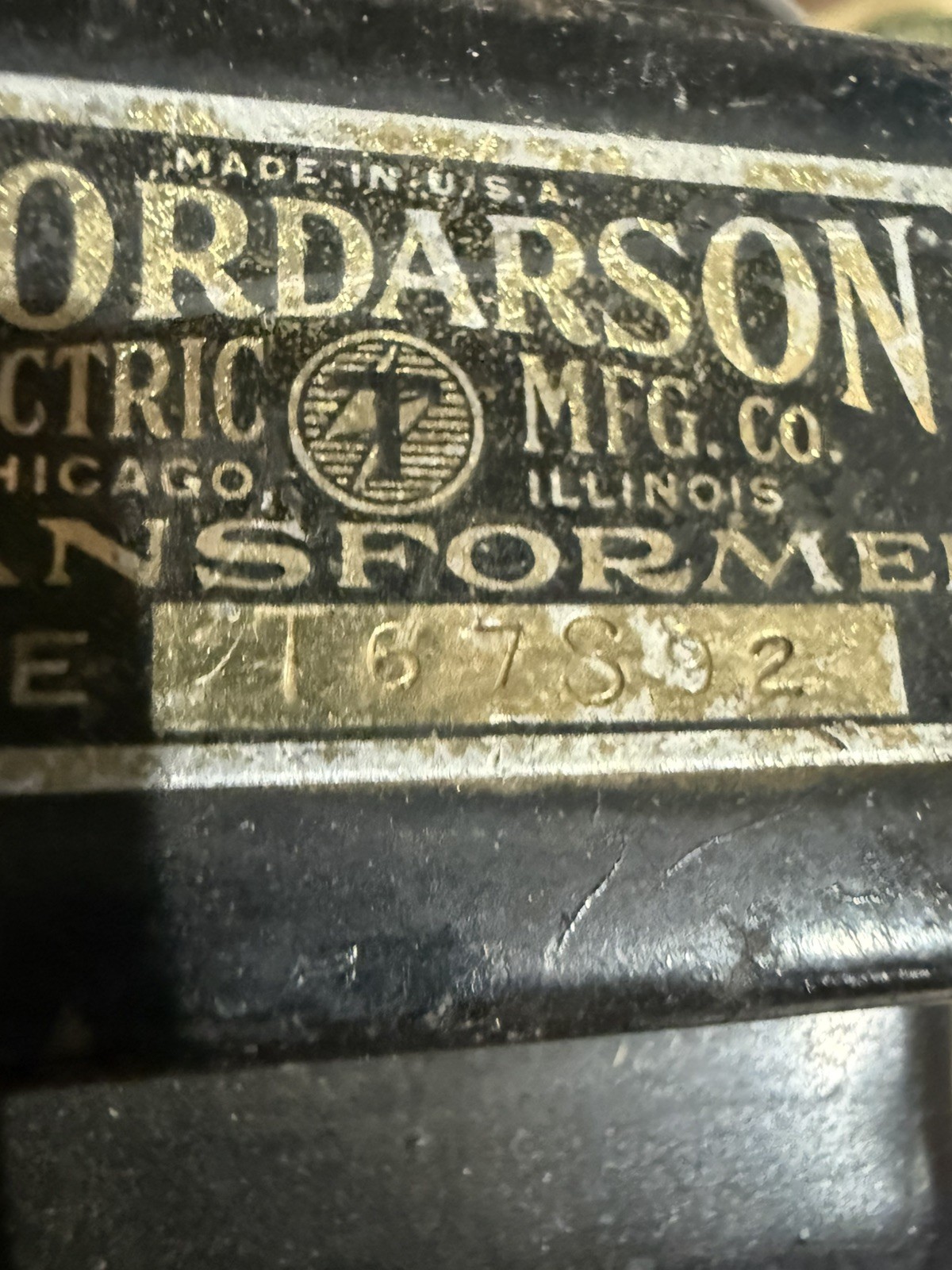 1950's ? Thordarson Type T-67S92 Transformer