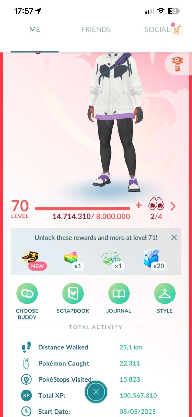 PoGo✨PTC-LvL70, 01 MB Ball, 5-10mil Dust, 50-100 LG, 50-100 Shiny, 5-10 Shiny LG