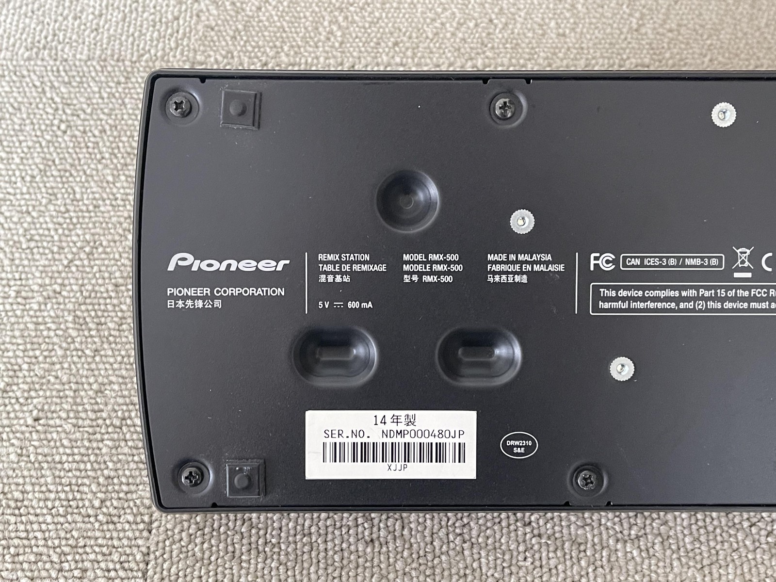 Pioneer DJ RMX-500 Remix Station Effects Controller USB DJ FX Processor Tested