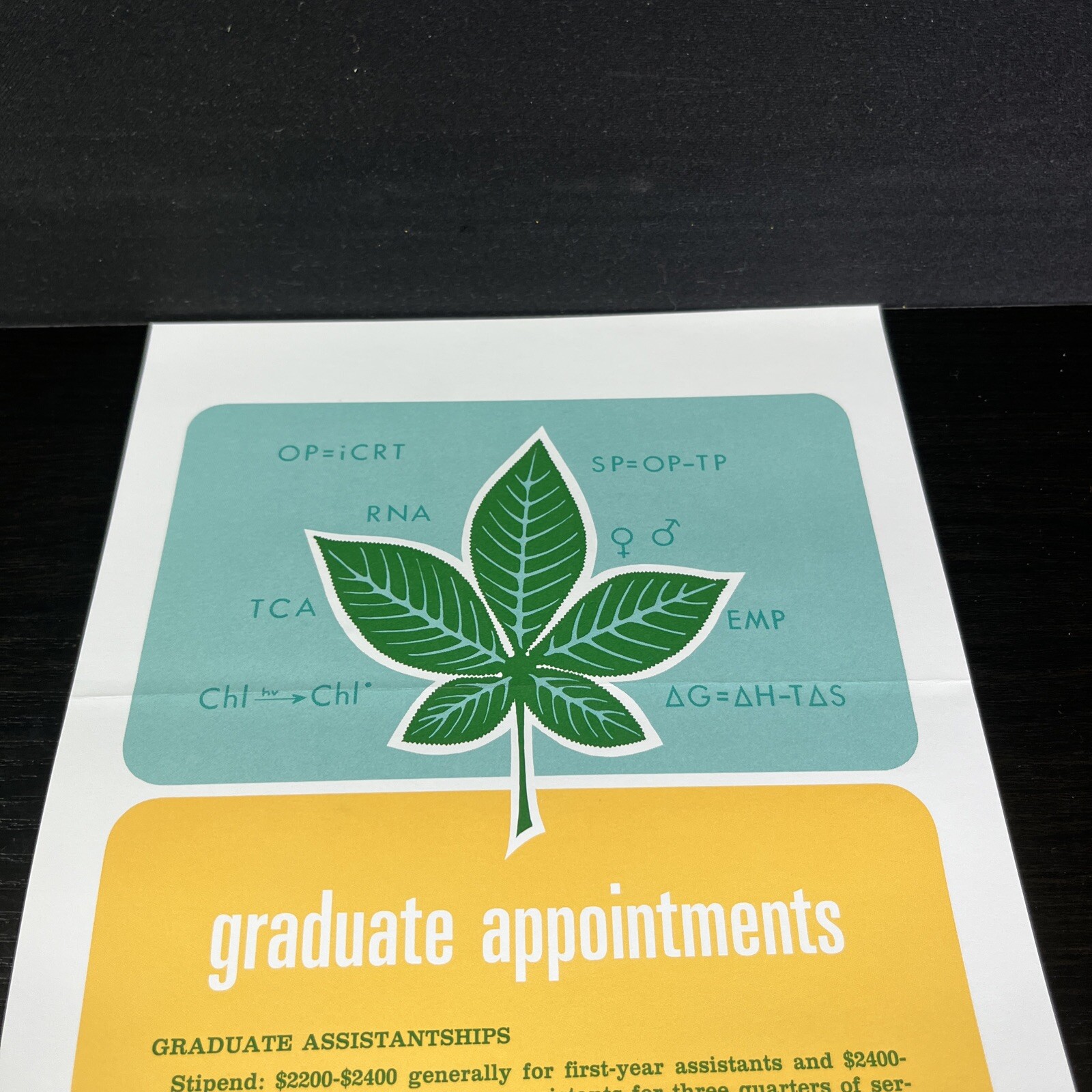 VTG Store Catalog Ohio University Botany 1967