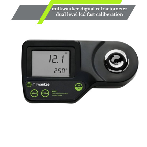 milkwaukee digital refractometer dual level lcd fast caliberation