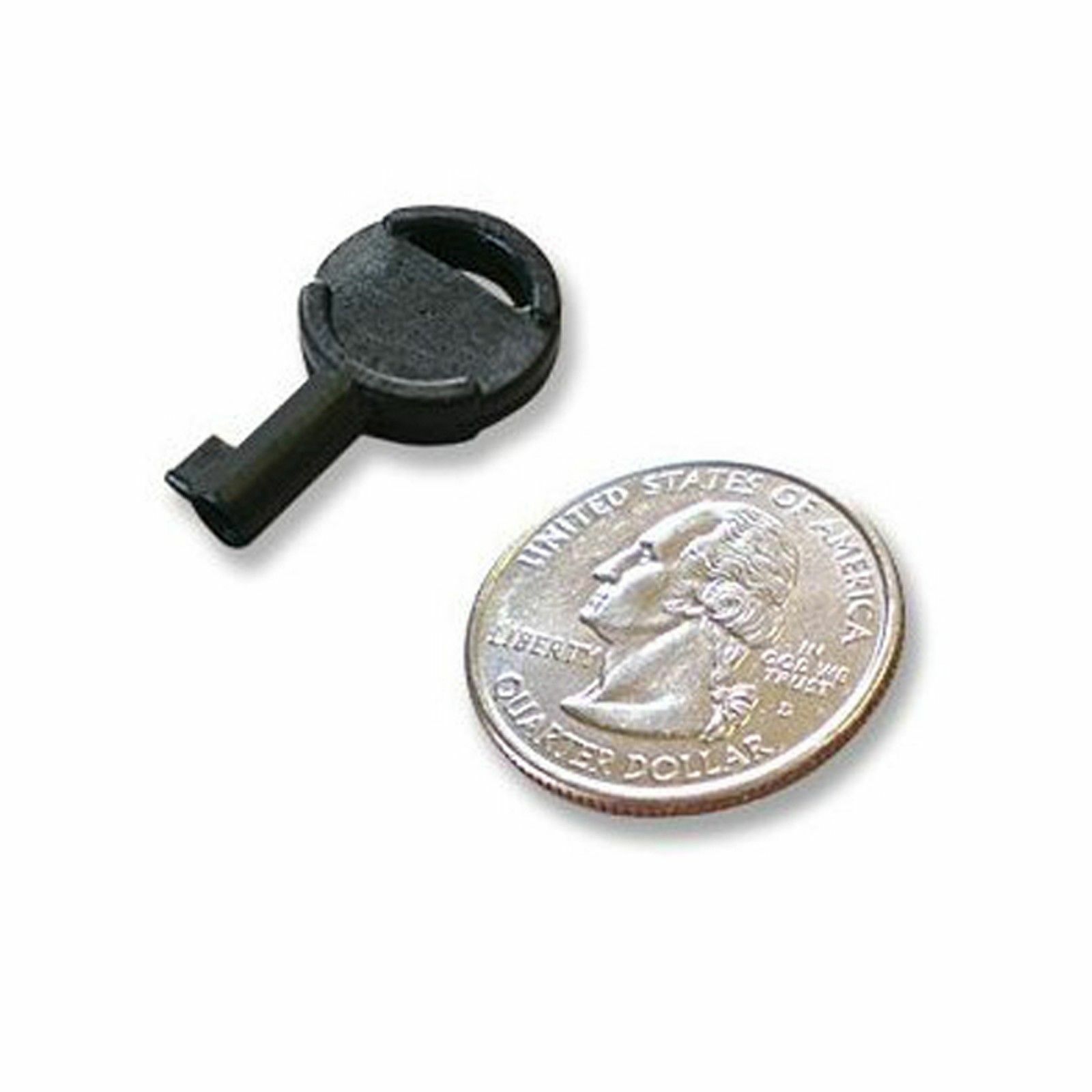 x 5 Universal Police Handcuff Keys Black Tactical -Non Metallic Conceal A Key !!