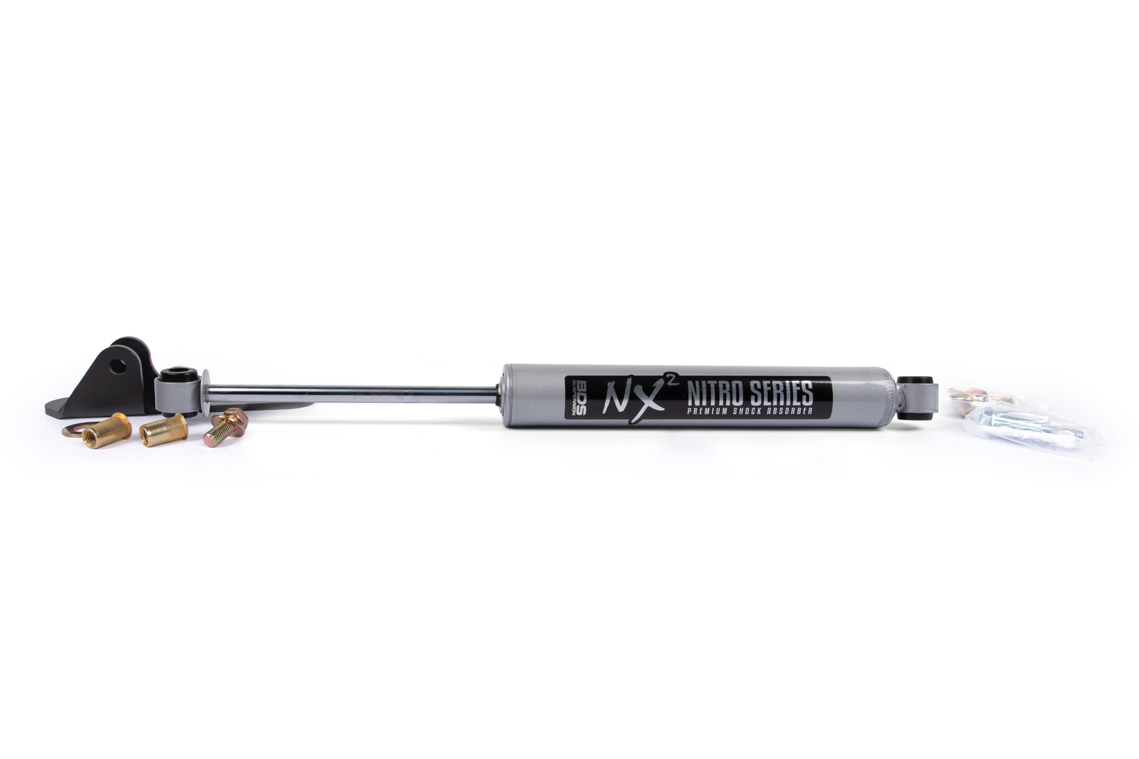 BDS Single Steering Stabilizer Kit w/ NX2 Shock Fits Chevy Silverado & Fits GMC