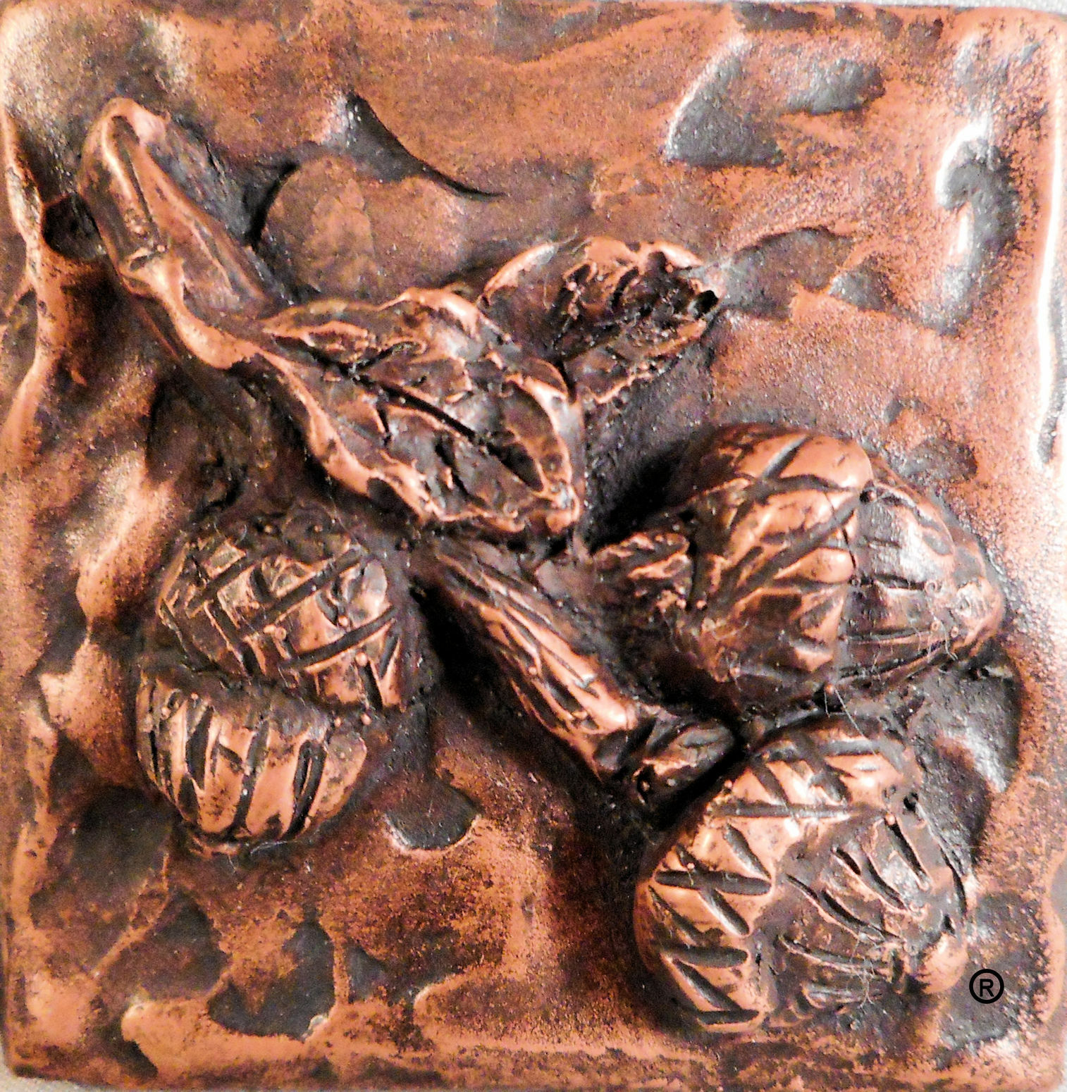 Copper Acorns Decorative Dot
