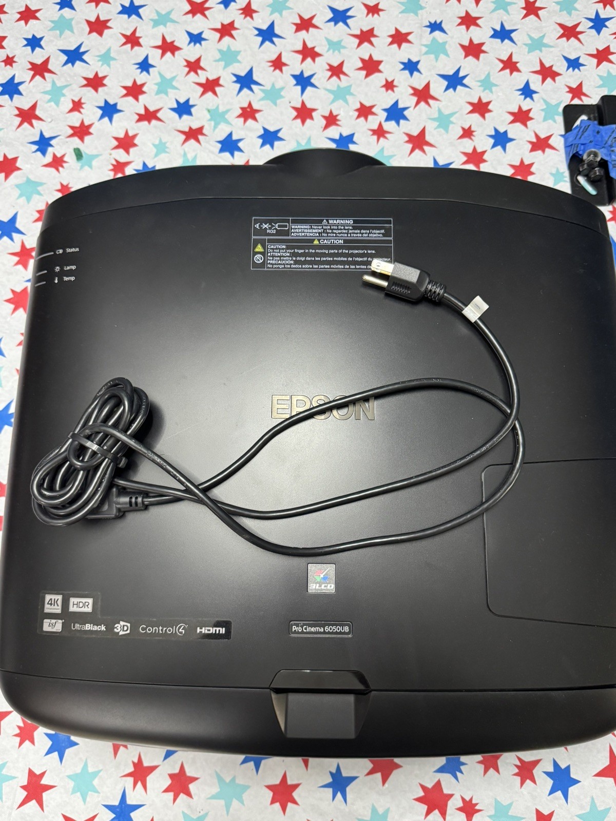 Epson Pro Cinema 6050UB 4k PRO-UHD With HDR-10 and Projector WITH CEILING MOUNT