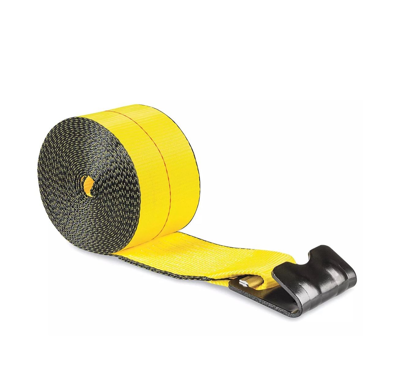 10 Pack  4" x 30' Winch Strap with Flat Hook - 5400lbs WLL Flatbed Tie Down