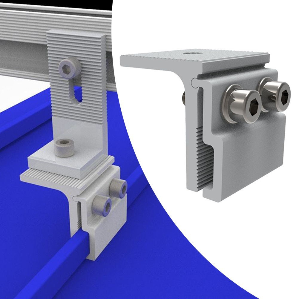 Stainless Steel Screw Aluminum Standing Seam Clamp for Solar PV Mounting