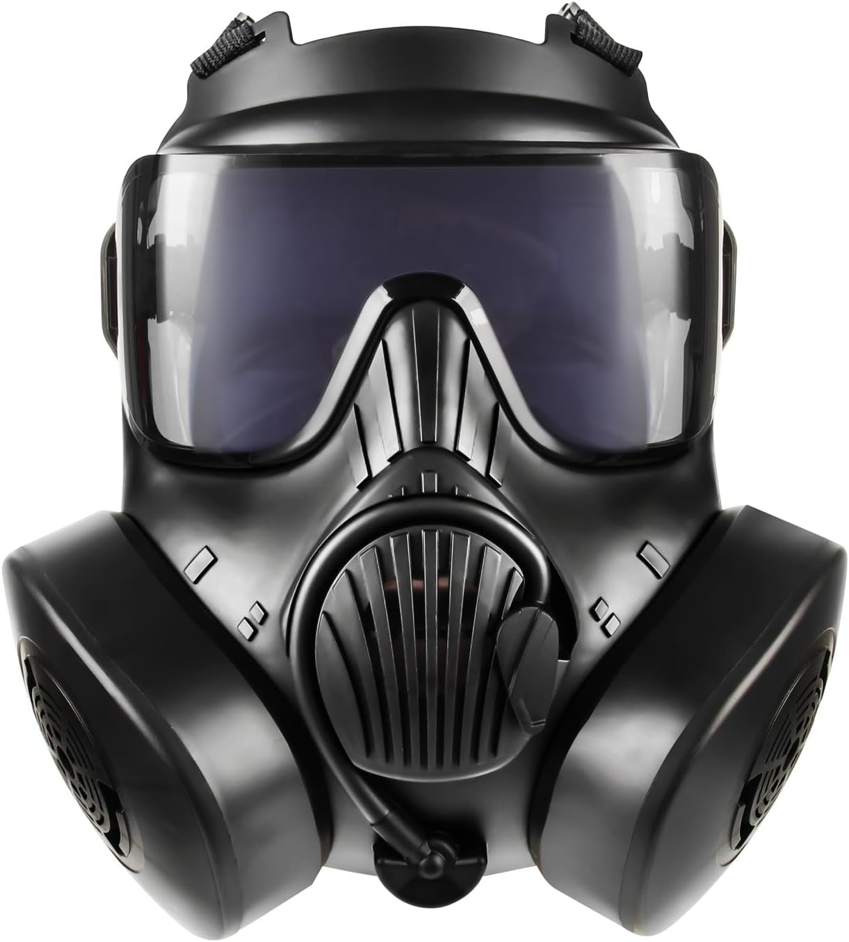 KM50 Airsoft Mask, Full Face Skull Gas Mask Prop with Fan, Tactical Cosplay Mask