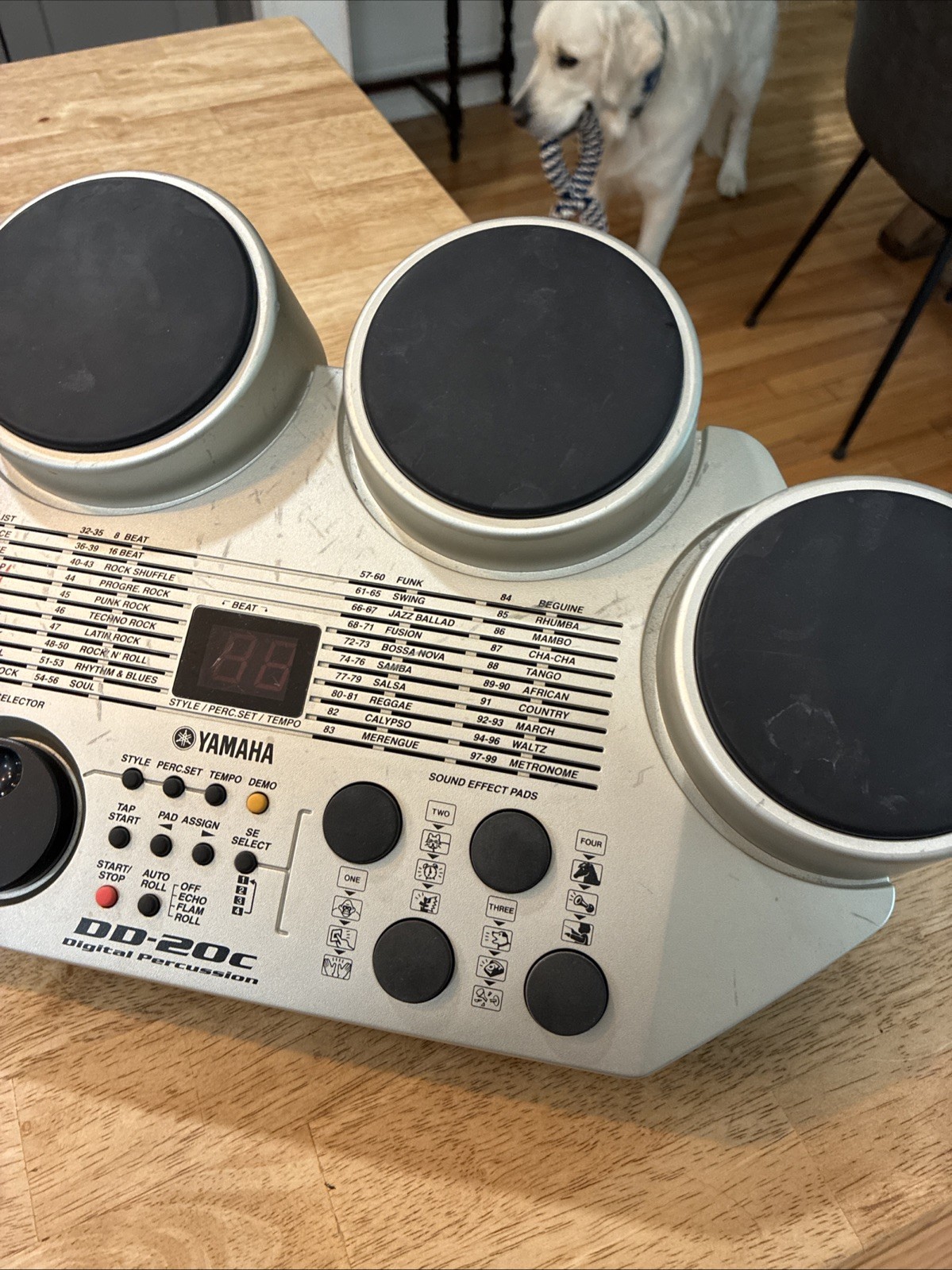Yamaha DD-20C Digital Percussion Drum Pad Electronic Drum Machine Works No Cord