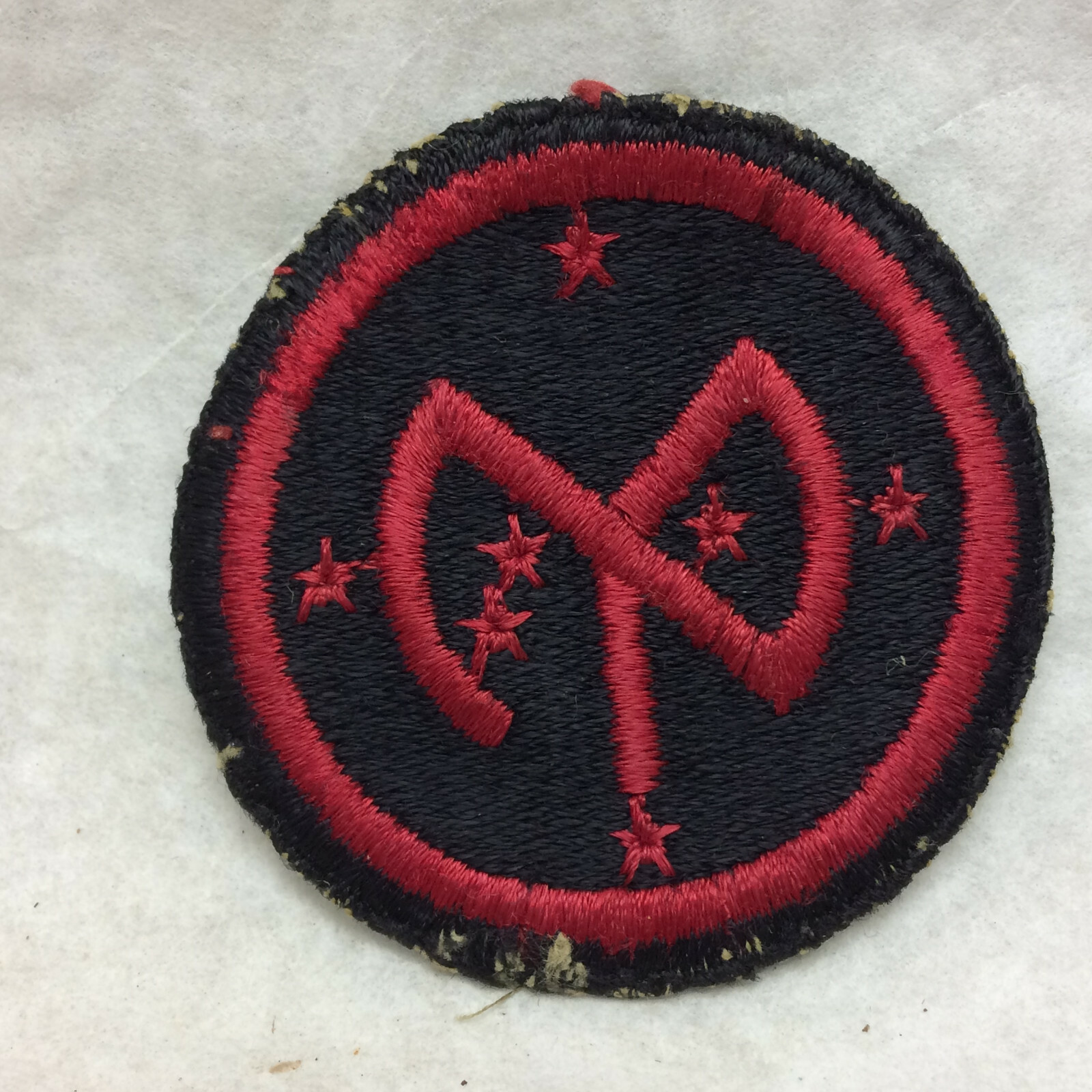 Military Patch 27th Army Infantry Division Variant Green Back 2 5/16 Dia