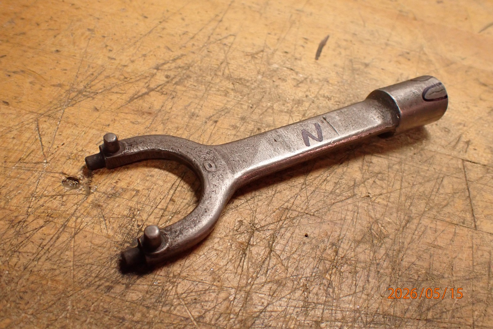 LOT N: SOPKO SURFACE GRINDER ARBOR HUB SPANNER WRENCH 35135 CRACKED
