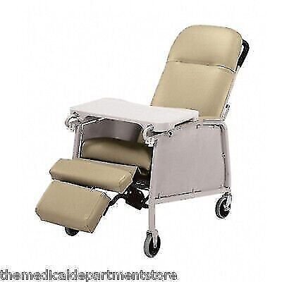 Lumex 574G Three 3 Position Recliner Geri Chair - Doe Skin - non ca compliant