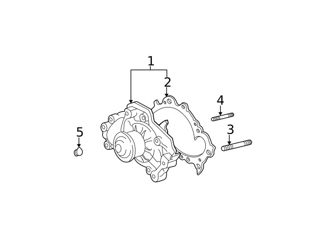 Genuine Toyota Engine Water Pump Stud 90116-06144