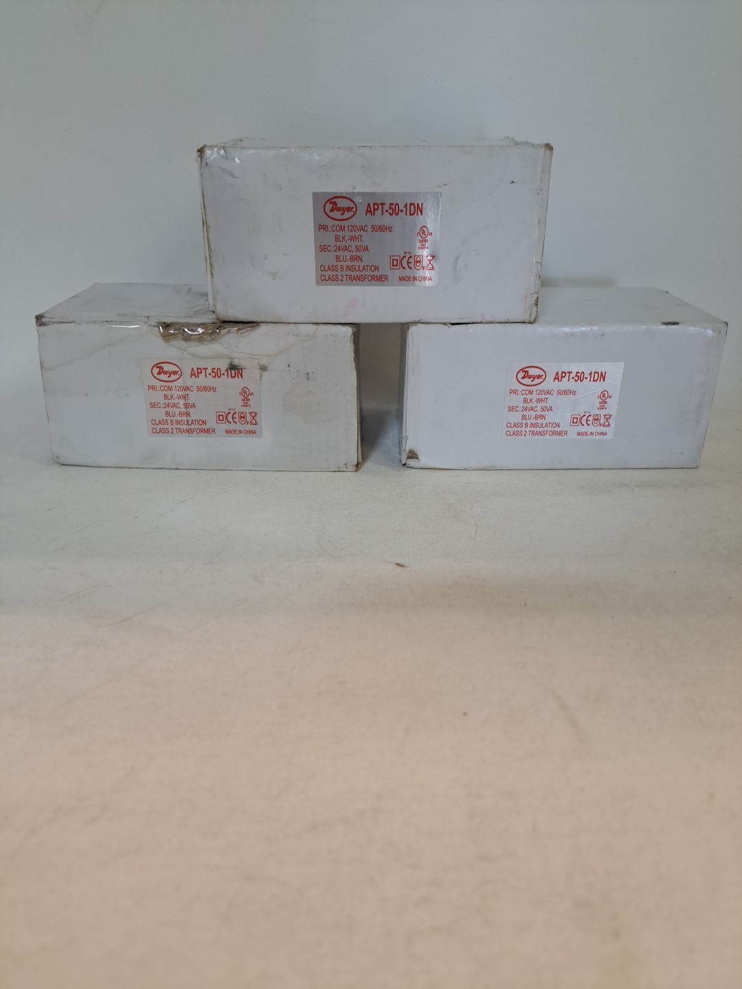 Lot of 3 Dwyer APT-50-1DN Power Transformer  NEW, open box