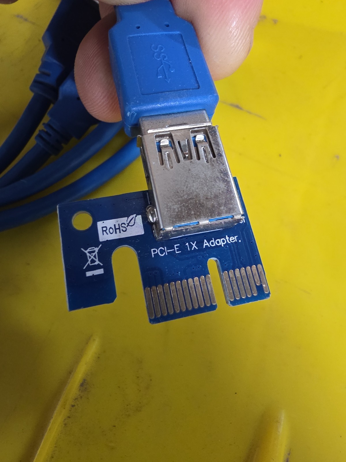 PCI-E 1x Adapter Usb 3.0 Awm 20276 Bitcoin Mining