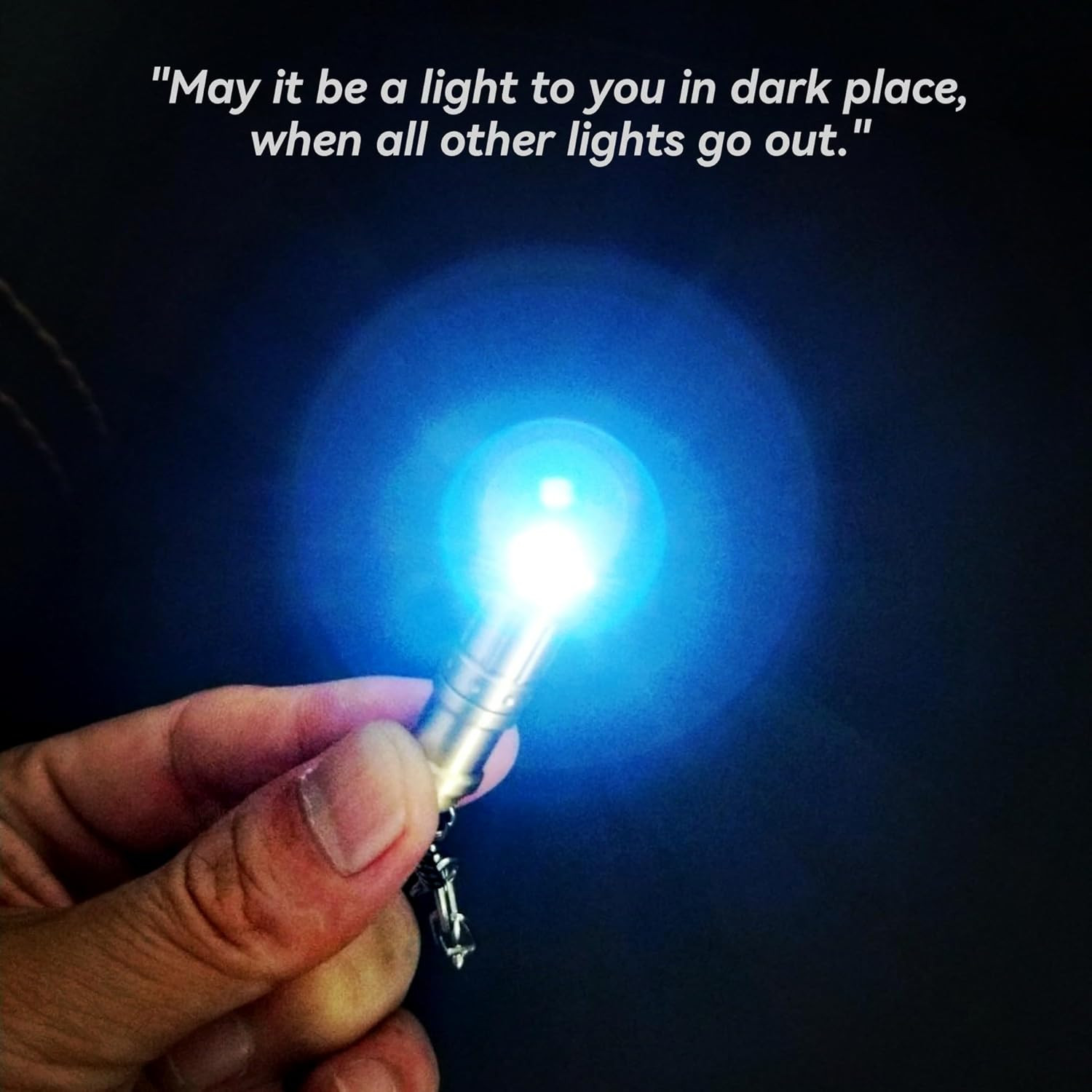E1 Smallest Keychain Flashlight Tiny Mini Keychain Light Long-Lasting Safety