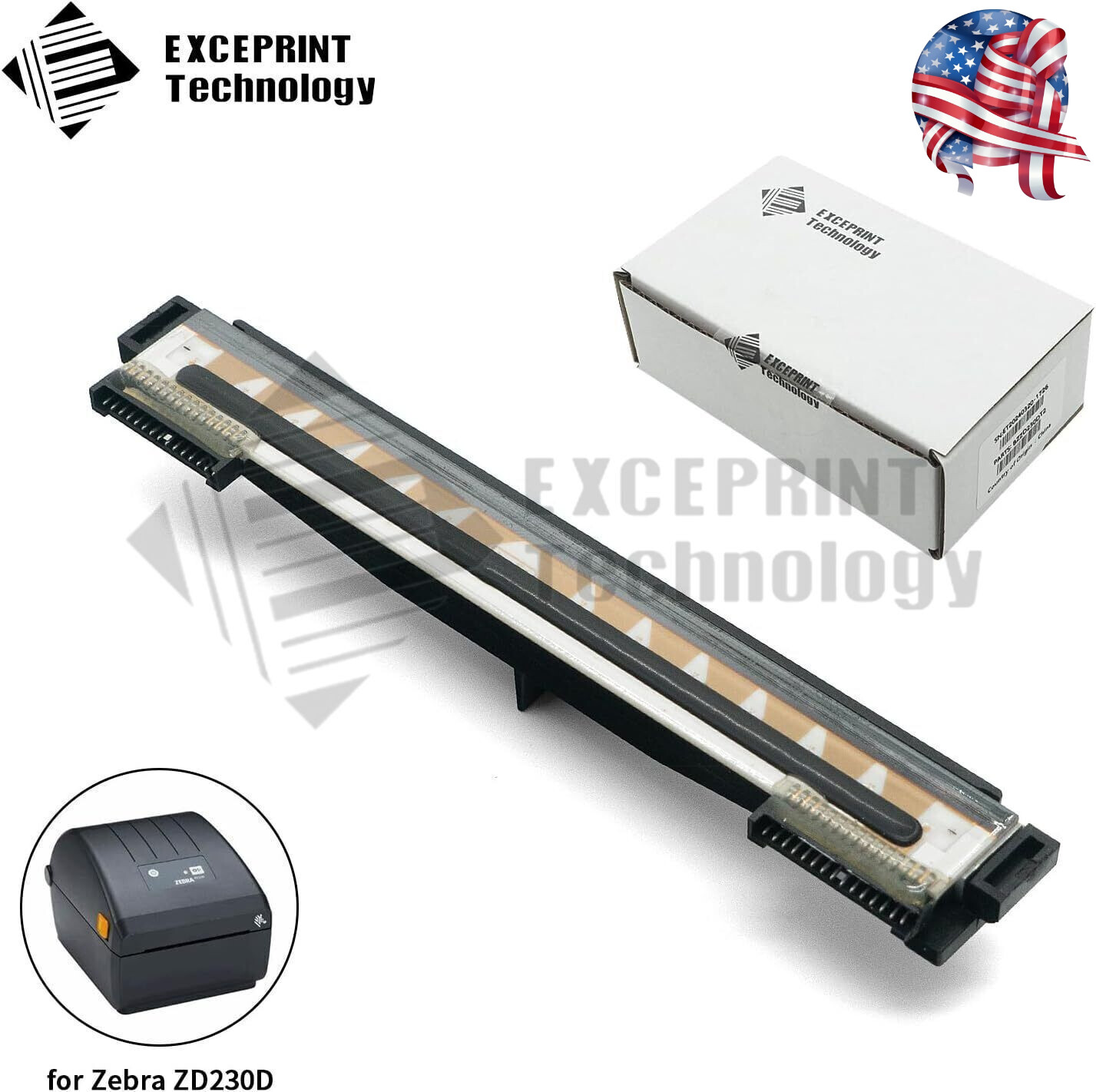 ✅ 203dpi Printhead for Zebra ZD230D ZD220D Label Printer P/N P1115689 USA ✅
