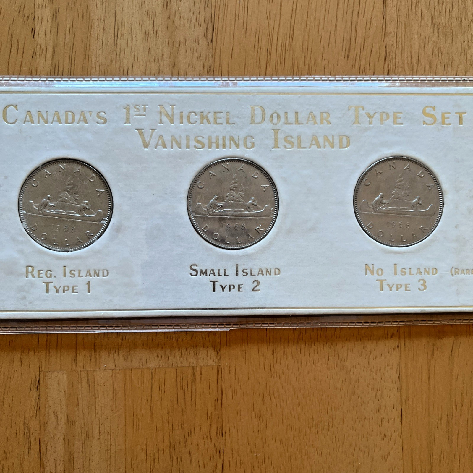 Canada's 1st Nickel Dollar Type Set Vanishing Island