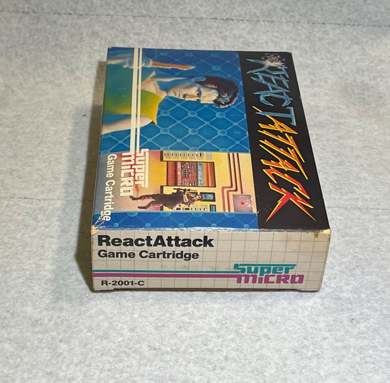 HTF 1983 Palmtex React Attack Home Computer Software Super Micro Cartridge Game
