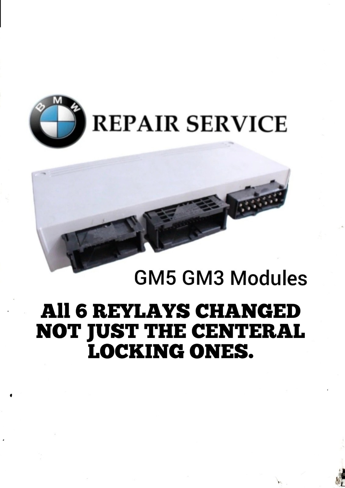 GM5 REPAIR SERVICE - BMW  GM5 GM3 All replacement reylays.