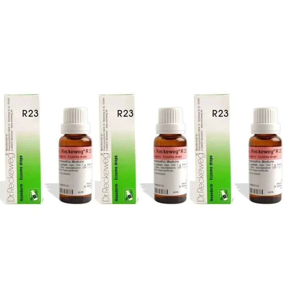 Dr Reckeweg R23 Skin Drops 22ml ×3 | Natural Relief for Dry Rash & Itchy Skin